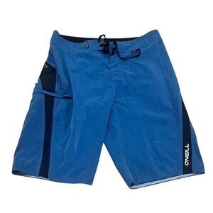 O'Neill Superfreak Men's Boardshorts Blue Colorblock Size 29 Surfing